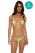 Luli Fama Ti Amo Ruffle Trim Seamless Triangle Top